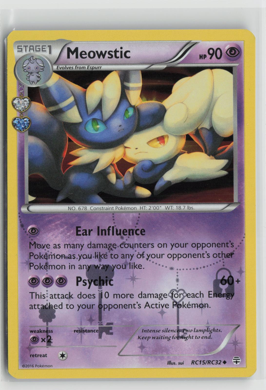 Meowstic RC15/RC32 Uncommon Generations Pokemon NM