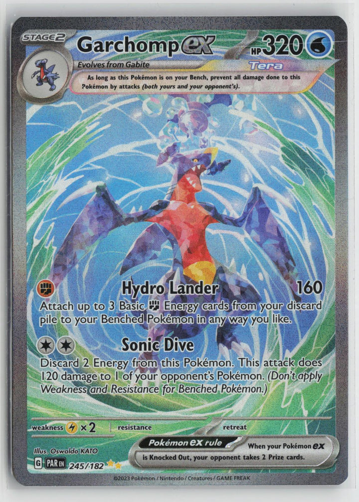 Garchomp ex 245/182 Special Illustration Rare Paradox Rift Pokemon Holo NM0
