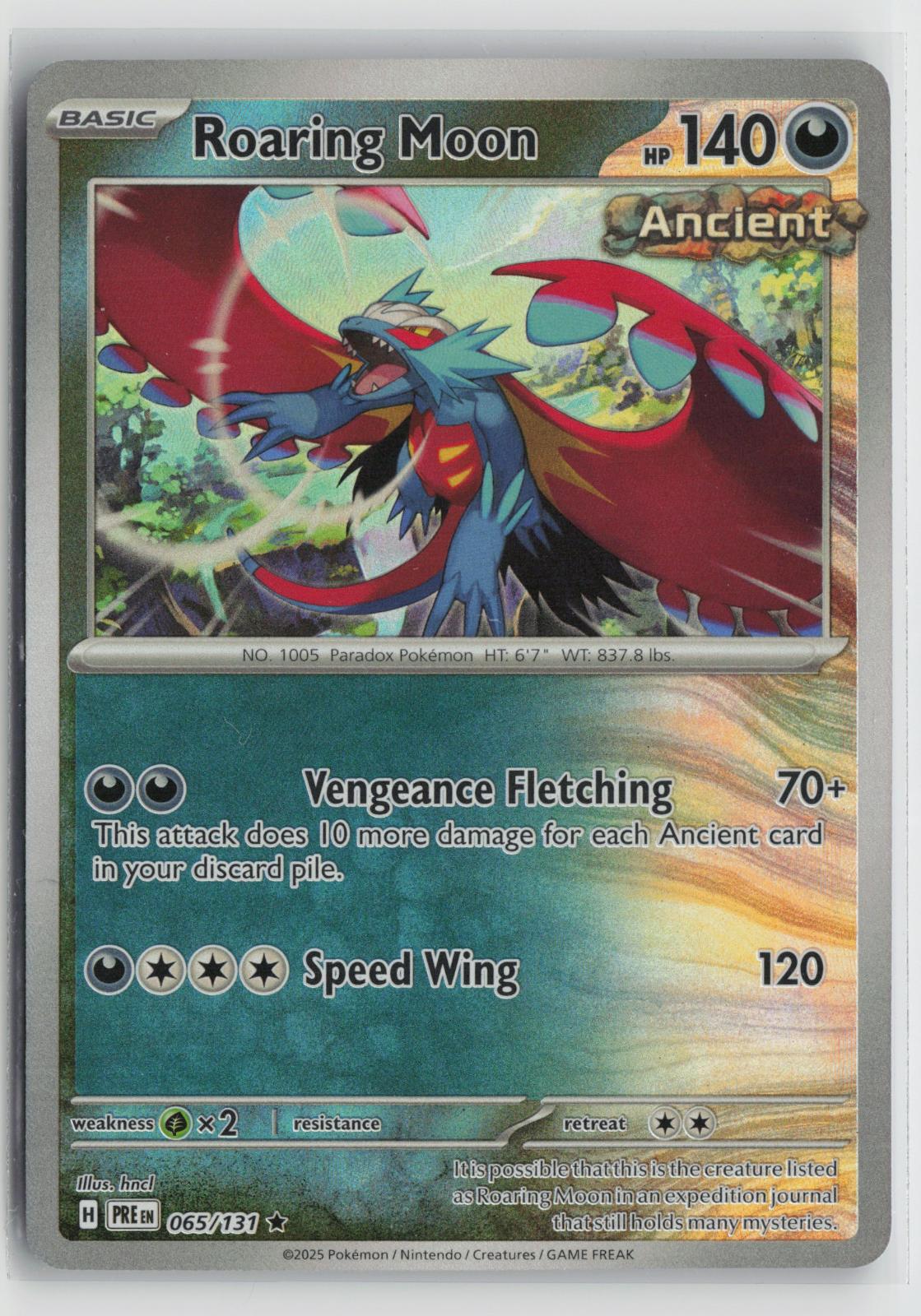 Roaring Moon 109/162 Rare Prize Pack Series Cards Pokemon NM