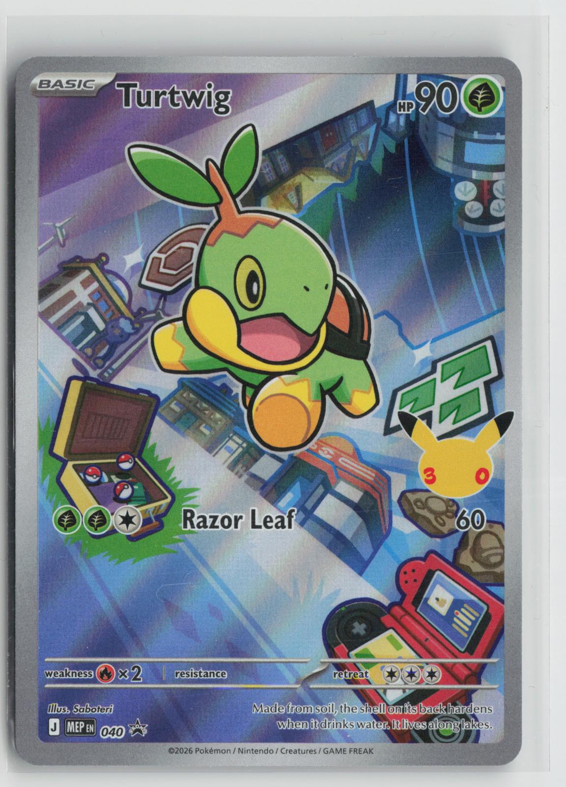 Turtwig 040 Holo Promo ME: Mega Evolution Promo Pokemon NM
