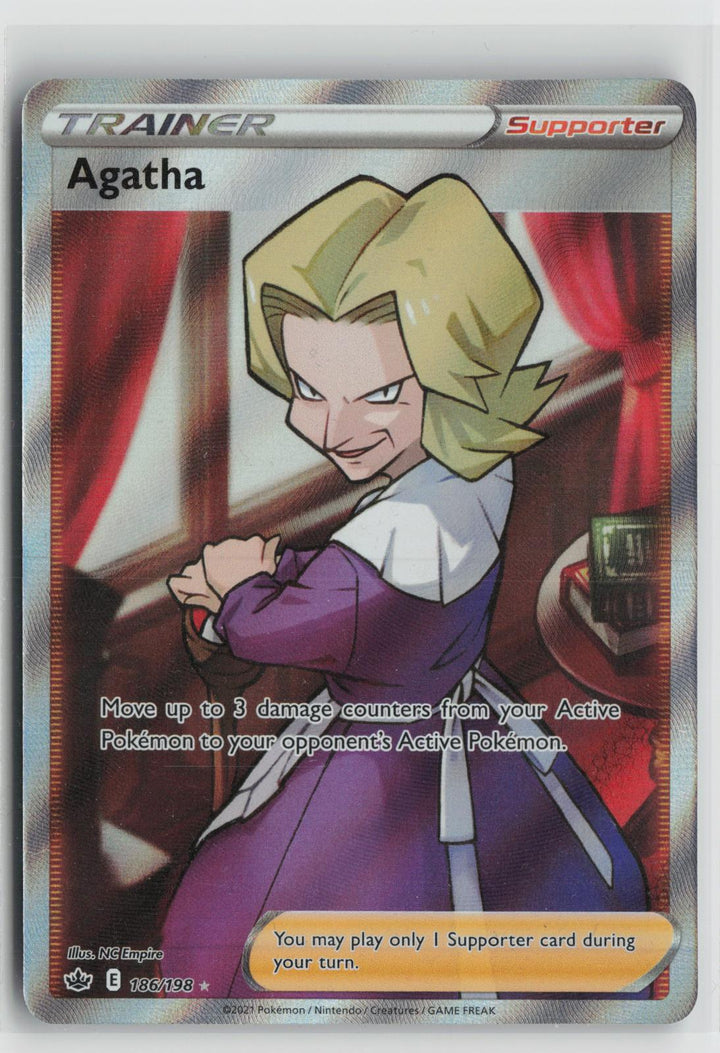 Agatha 186/198 Ultra Rare Chilling Reign Pokemon Holo NM0