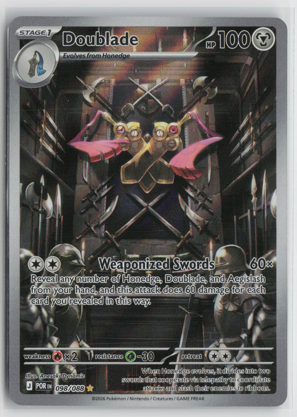 Doublade 098/088 Perfect Order NM Holo Illustration Rare Pokemon