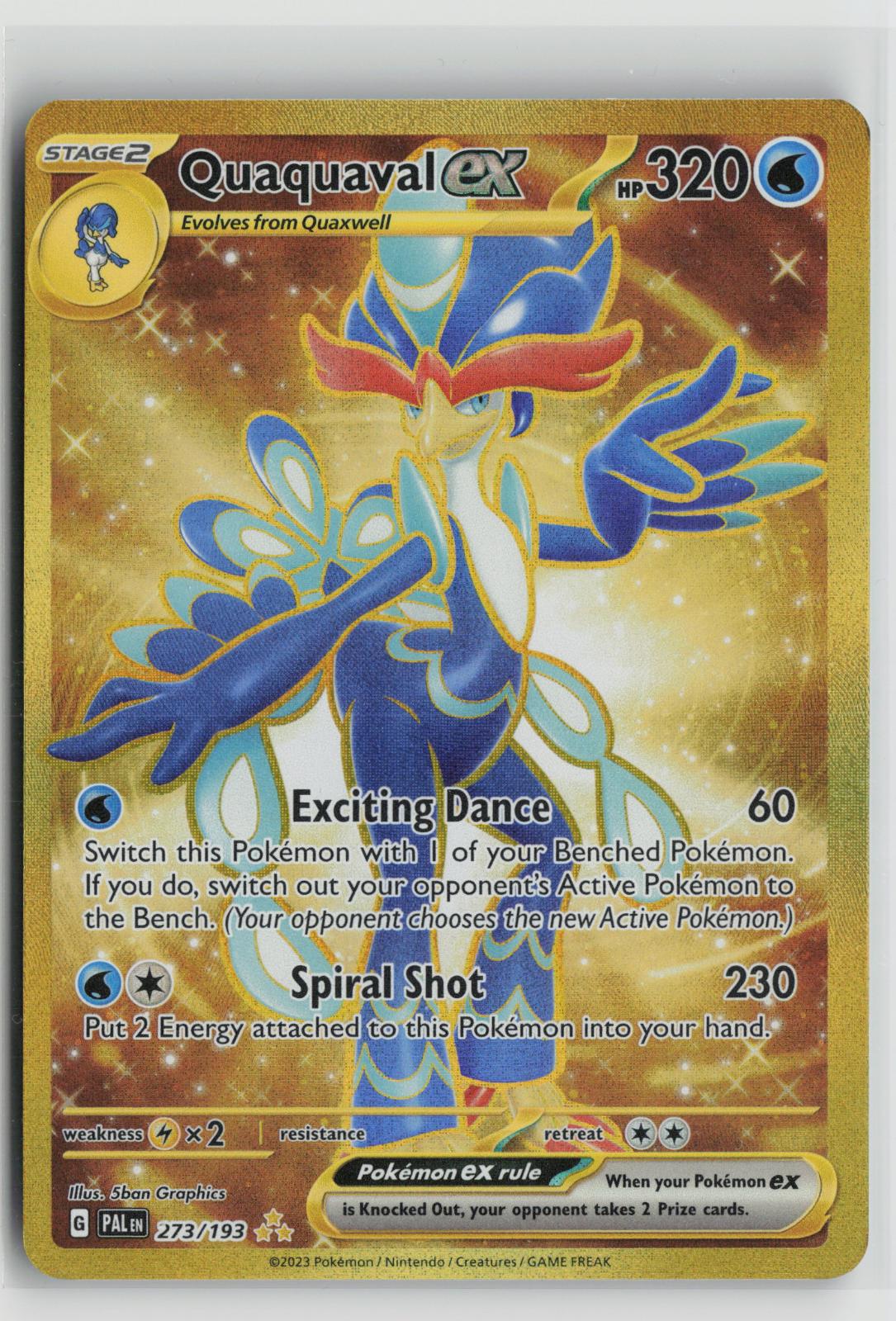 Quaquaval ex 273/193 Hyper Rare Paldea Evolved Pokemon Holo NM