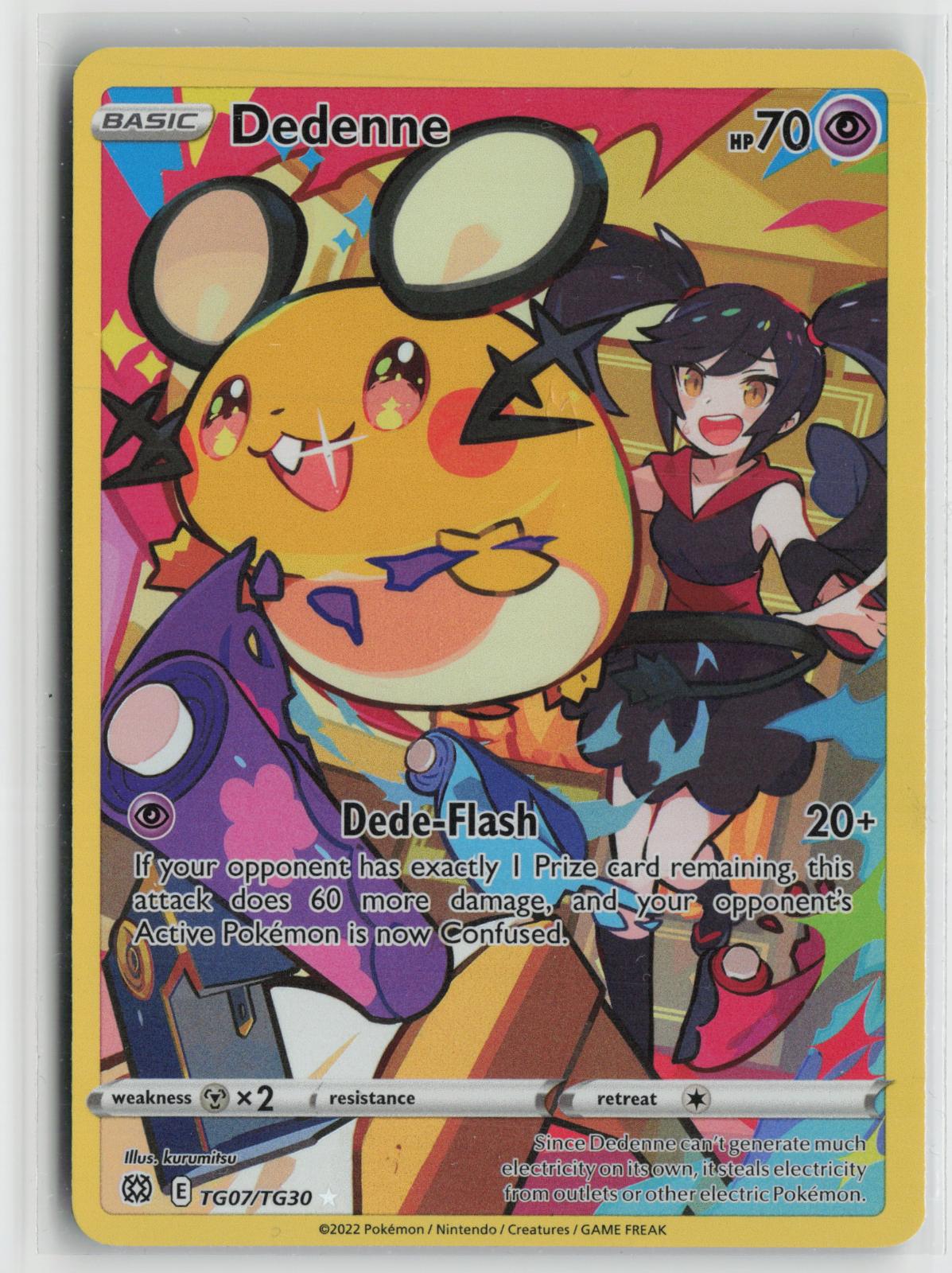 Dedenne TG07/TG30 Brilliant Stars Trainer Gallery NM Holo Pokemon