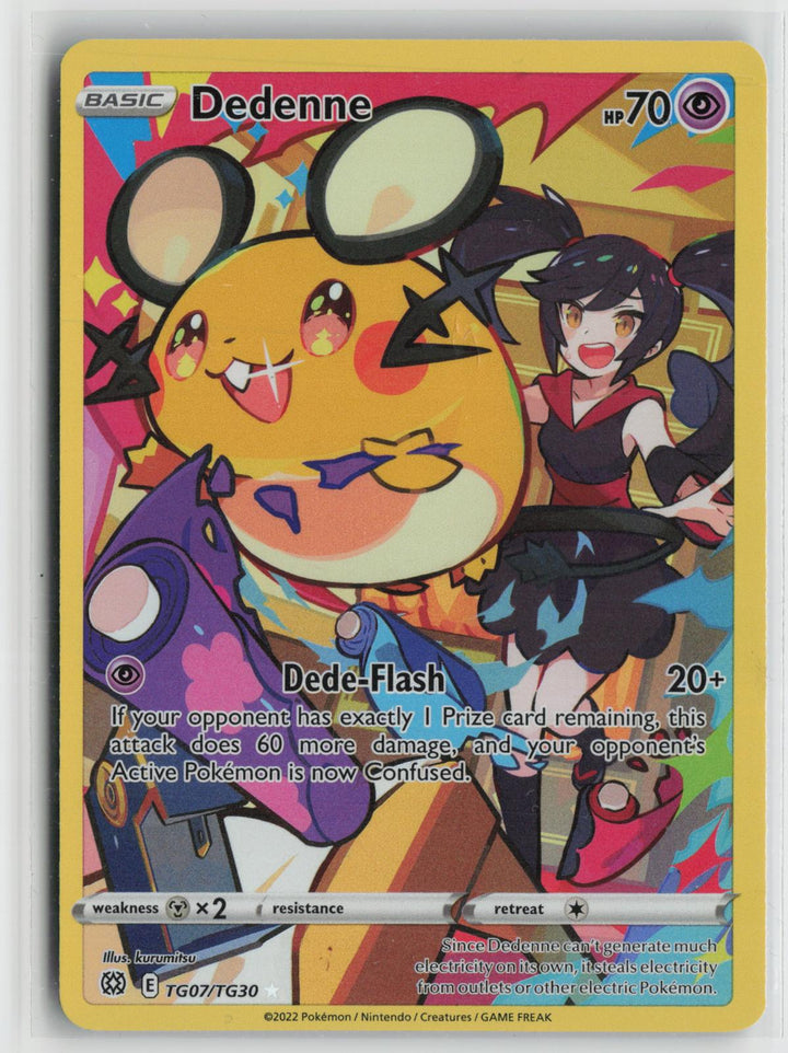 Dedenne TG07/TG30 Brilliant Stars Trainer Gallery NM Holo Pokemon0