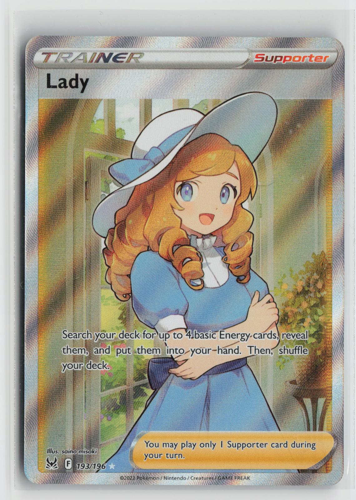 Lady 193/196 Ultra Rare Lost Origin Pokemon Holo NM