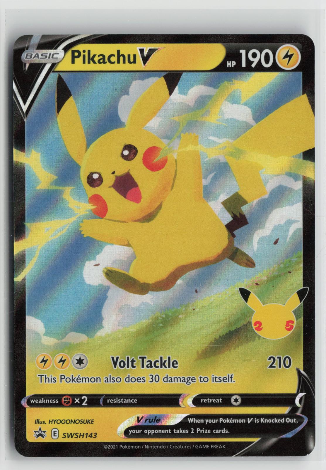 Pikachu V SWSH143 Sword & Shield Promo NM Holo P Pokemon
