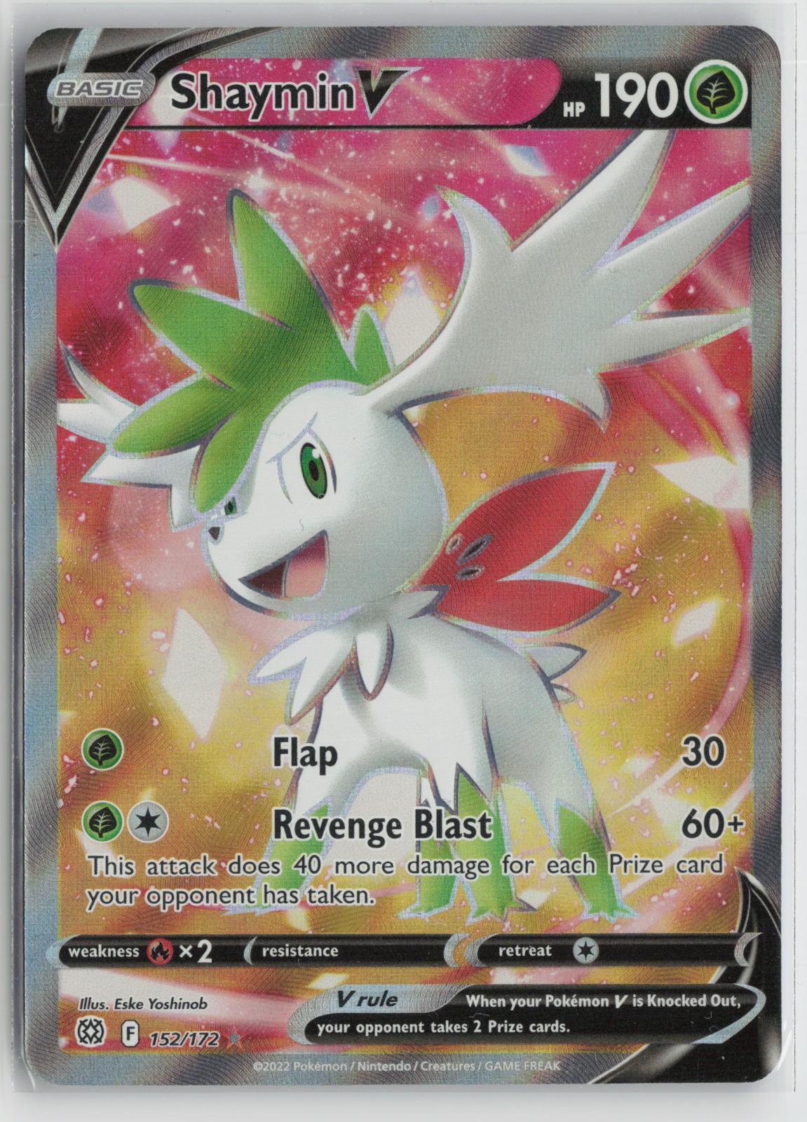 Shaymin V 152/172 Ultra Rare Brilliant Stars Pokemon Holo NM
