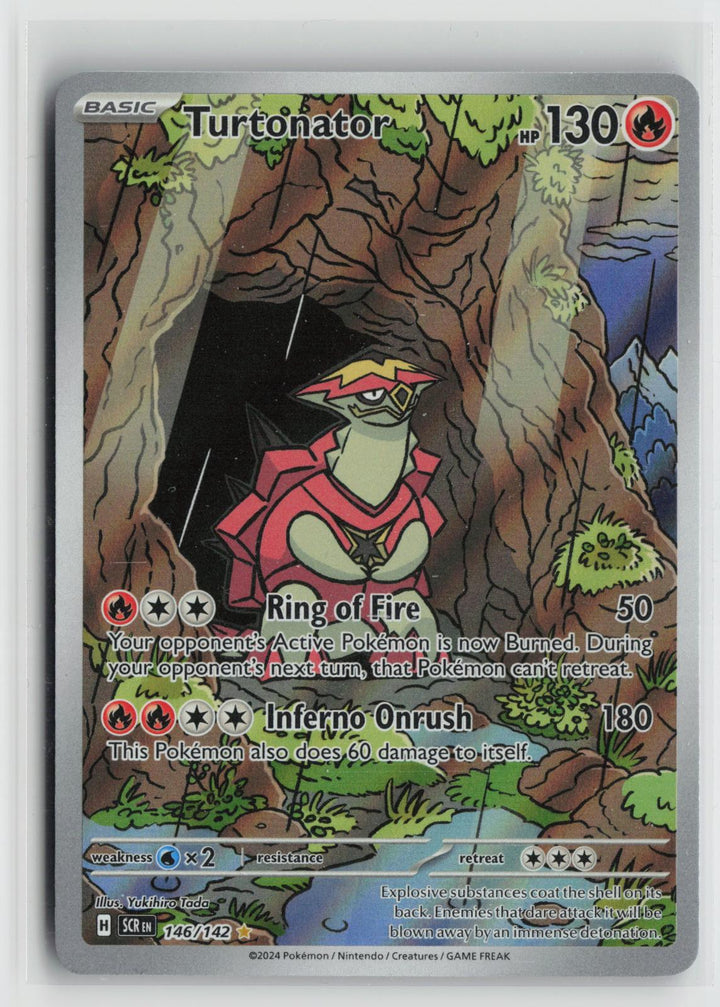 Turtonator 146/142 Illustration Rare Stellar Crown Pokemon Holo NM0