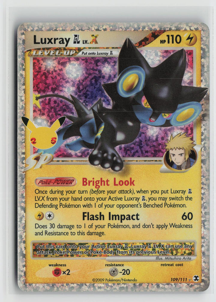 Luxray GL LV.X 109/111 Rising Rivals NM Holo LV.X Rare Pokemon0