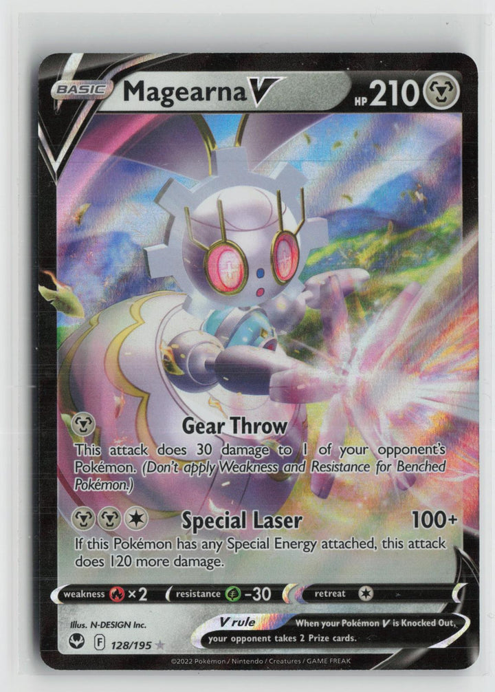 Magearna V 128/195 Holo V Rare Silver Tempest Pokemon NM0