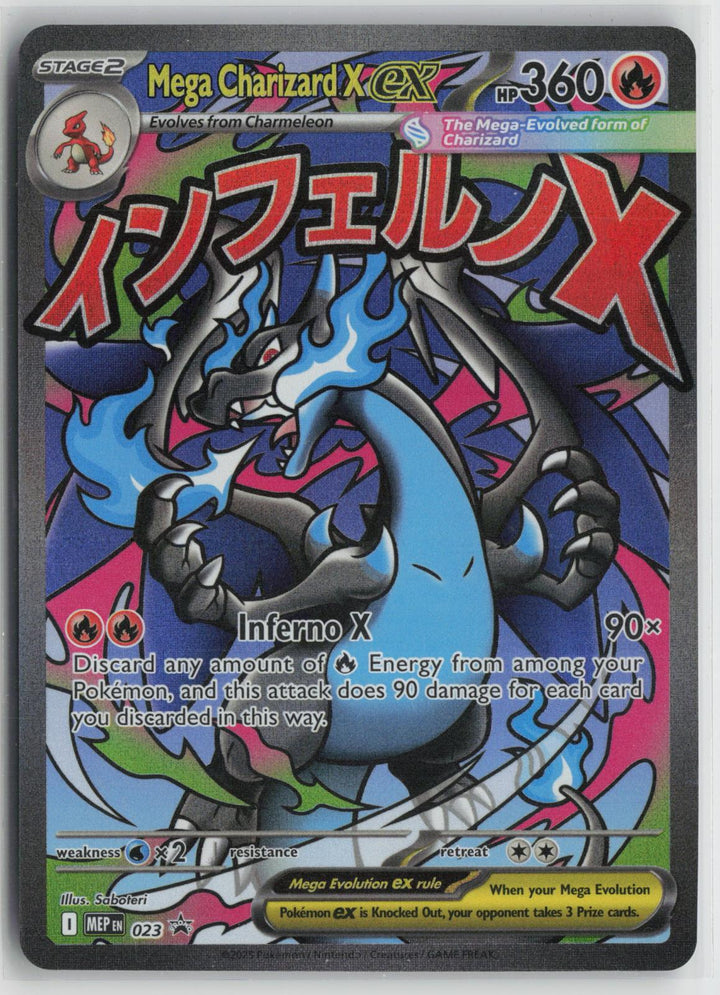 Mega Charizard X ex 023 Holo Promo ME: Mega Evolution Promo Pokemon NM0