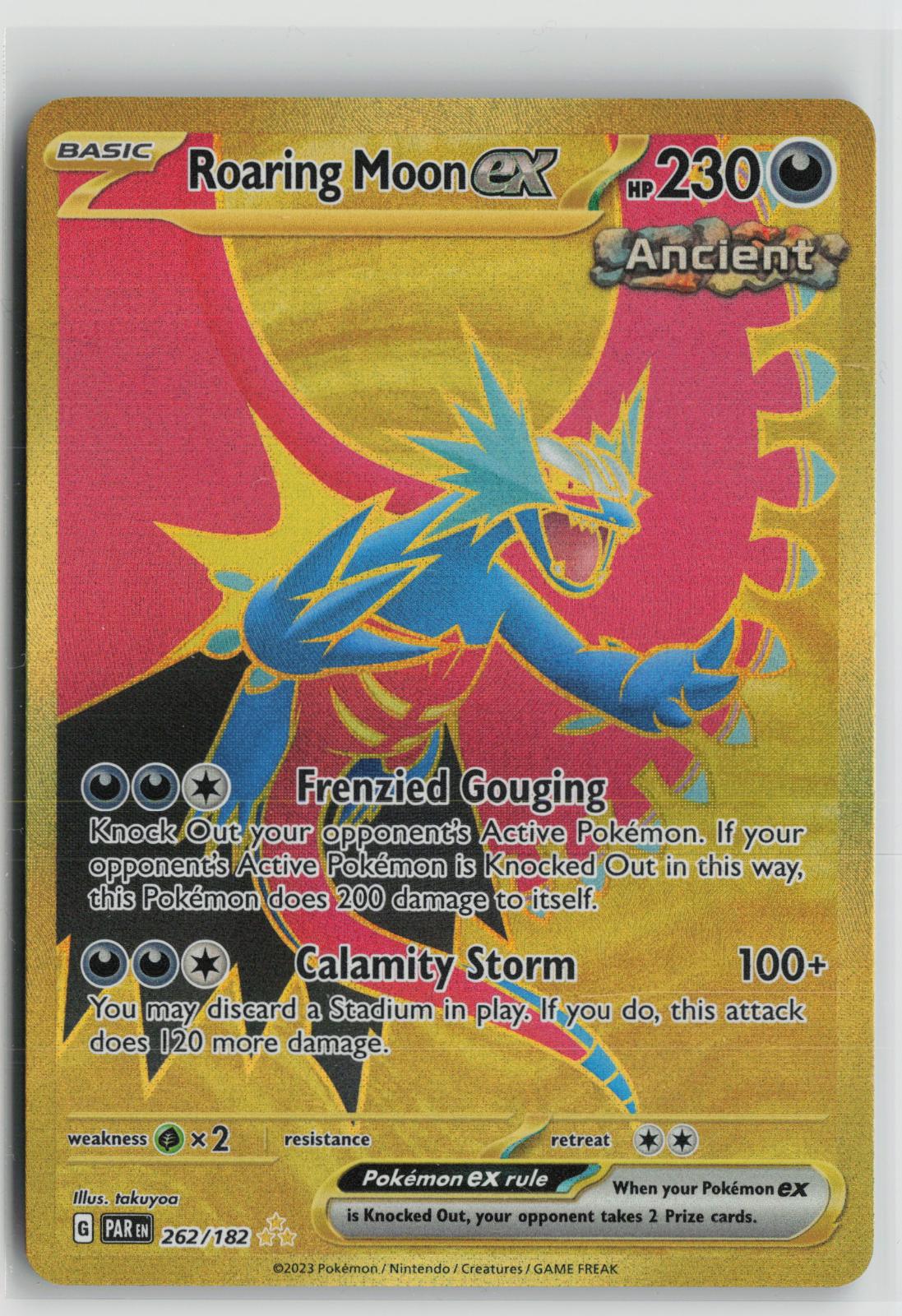 Roaring Moon ex 262/182 Hyper Rare Paradox Rift Pokemon Holo NM