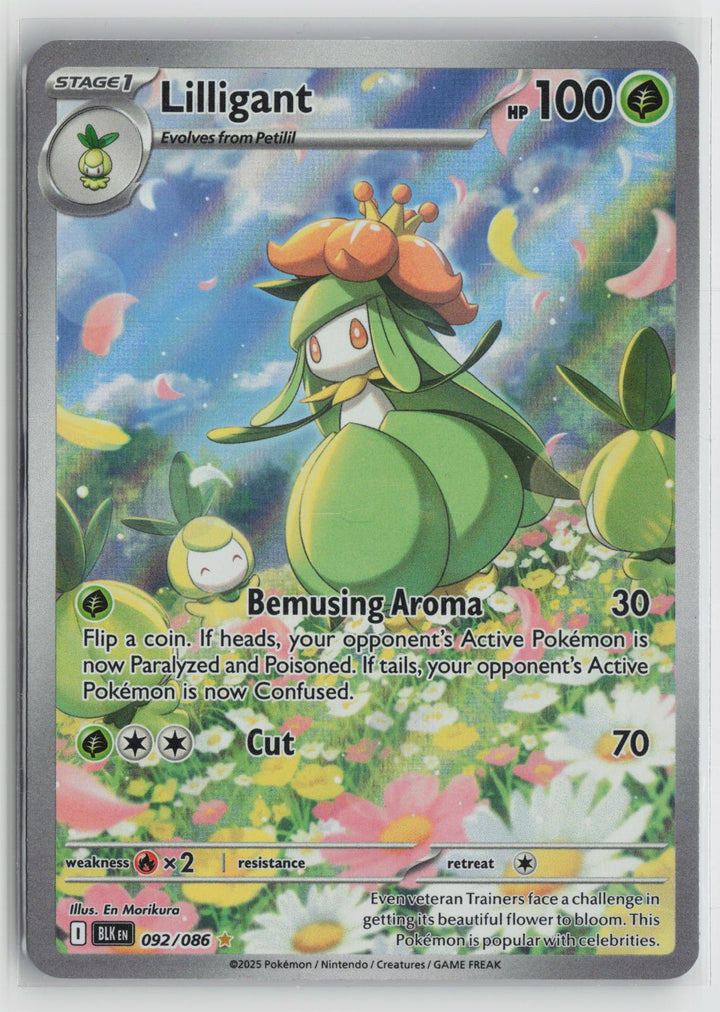 Lilligant 092/086 Black Bolt NM Holo Illustration Rare Pokemon0