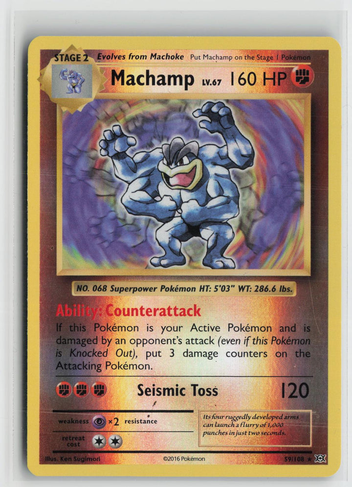 Machamp 59/108 Reverse Holo Rare Evolutions Pokemon NM0