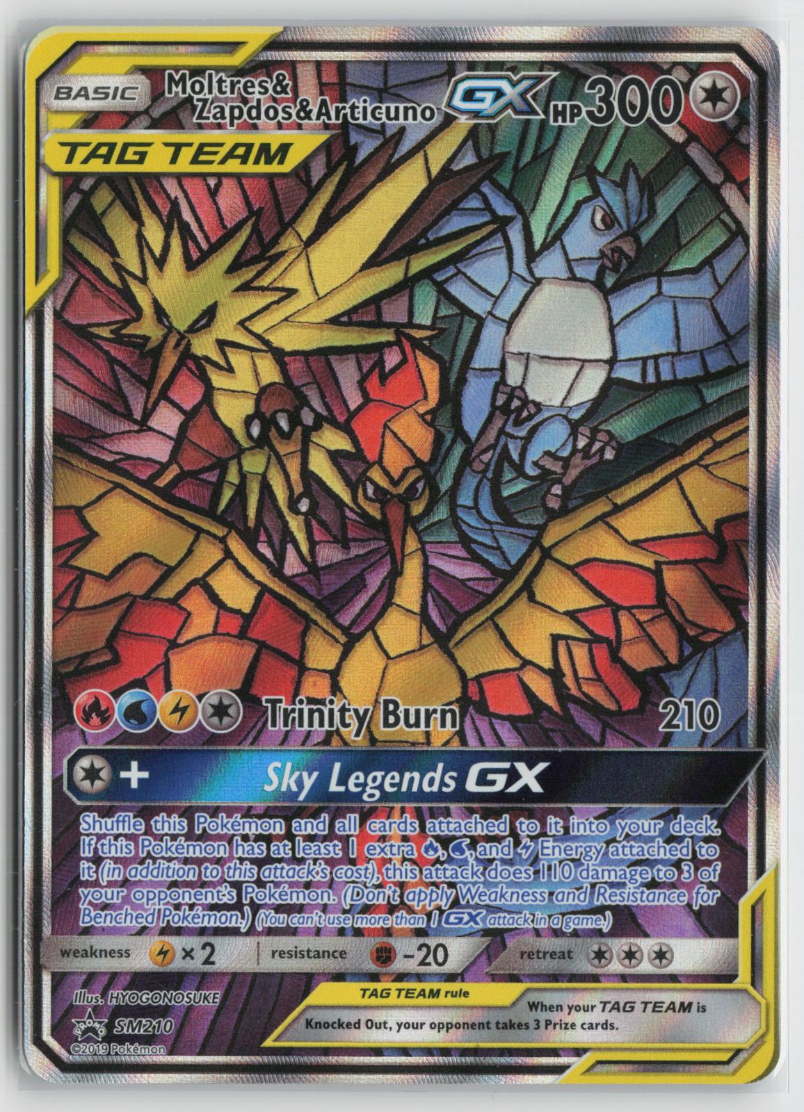 Moltres & Zapdos & Articuno GX SM210 Sun & Moon Promo NM Holo P Pokemon