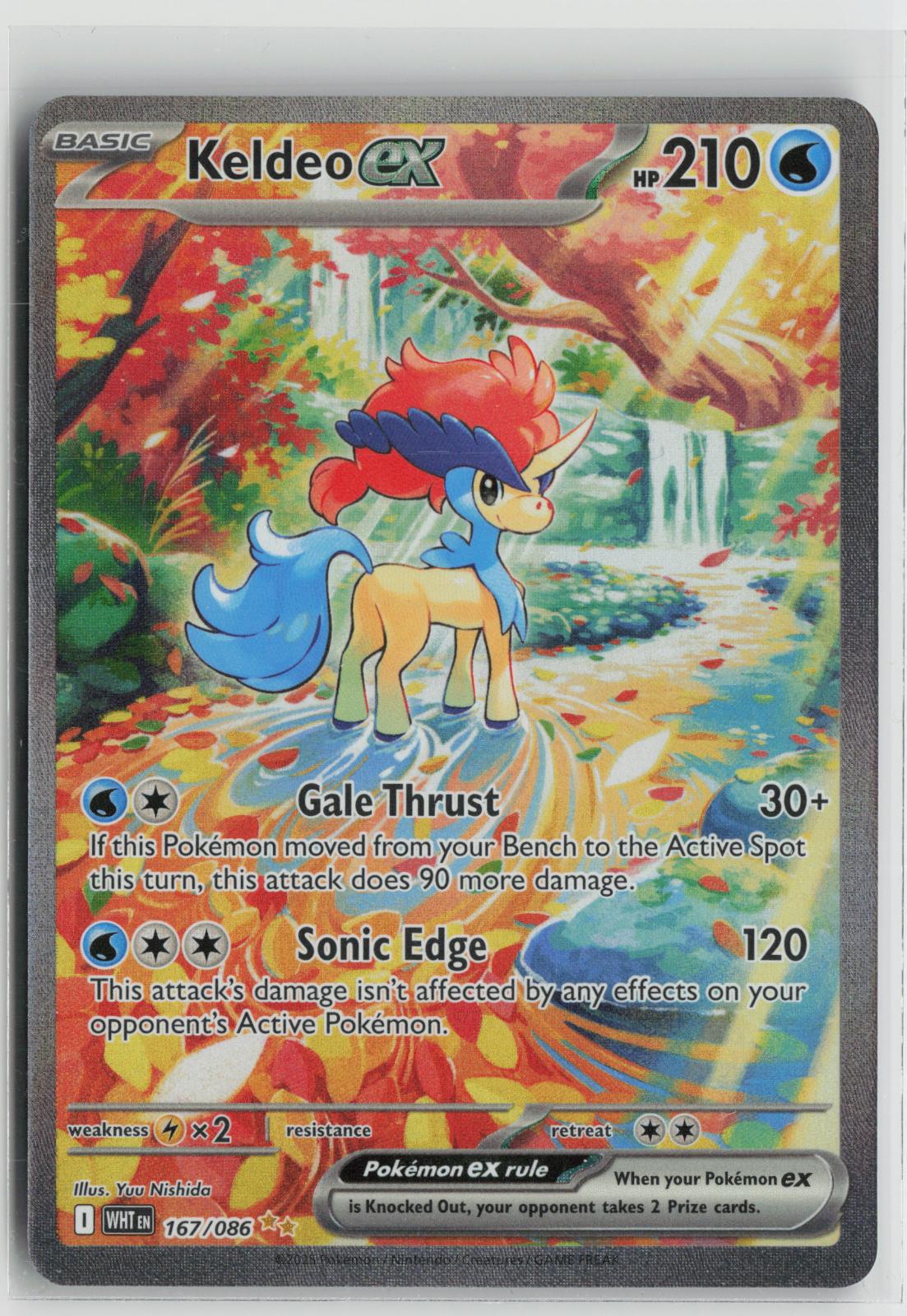 Keldeo ex 167/086 White Flare NM Holo Special Illustration Rare Pokemon