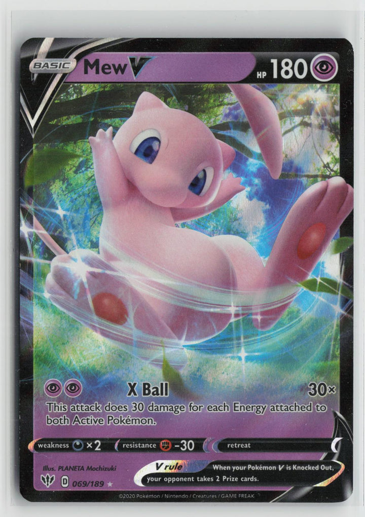 Mew V 069/189 Darkness Ablaze NM Holo V Rare Pokemon0