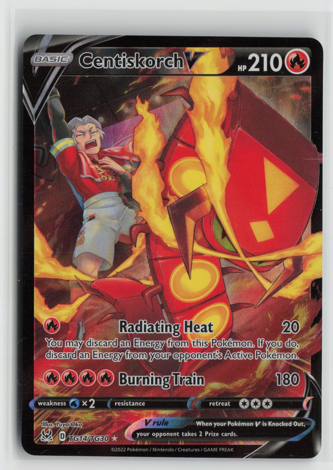 Centiskorch V TG14/TG30 Lost Origin Trainer Gallery NM Holo V Rare Pokemon