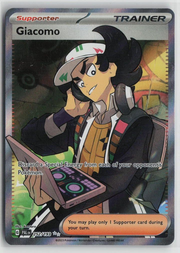 Giacomo 252/193 Ultra Rare Paldea Evolved Pokemon Holo NM0
