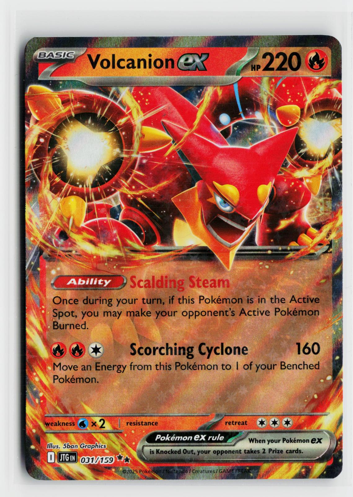 Volcanion ex 031/159 Journey Together NM Double Rare Holo Pokemon