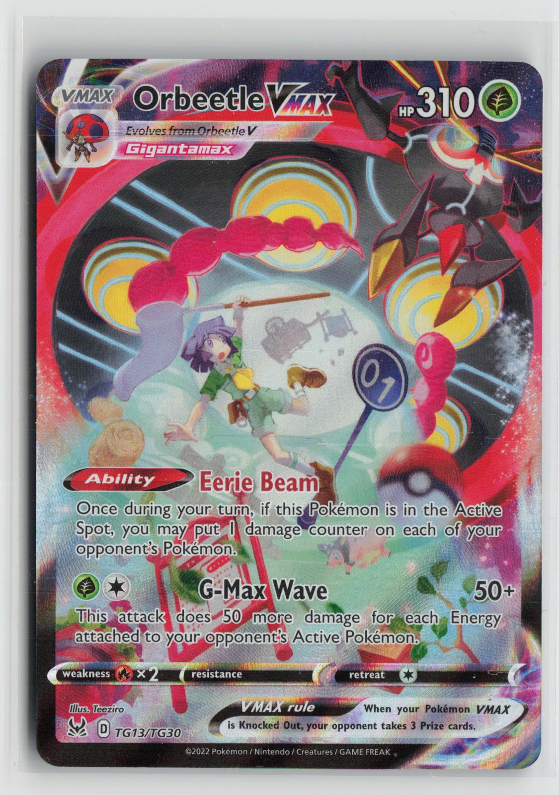 Orbeetle VMAX TG13/TG30 Lost Origin Trainer Gallery NM Holo VMAX Rare Pokemon