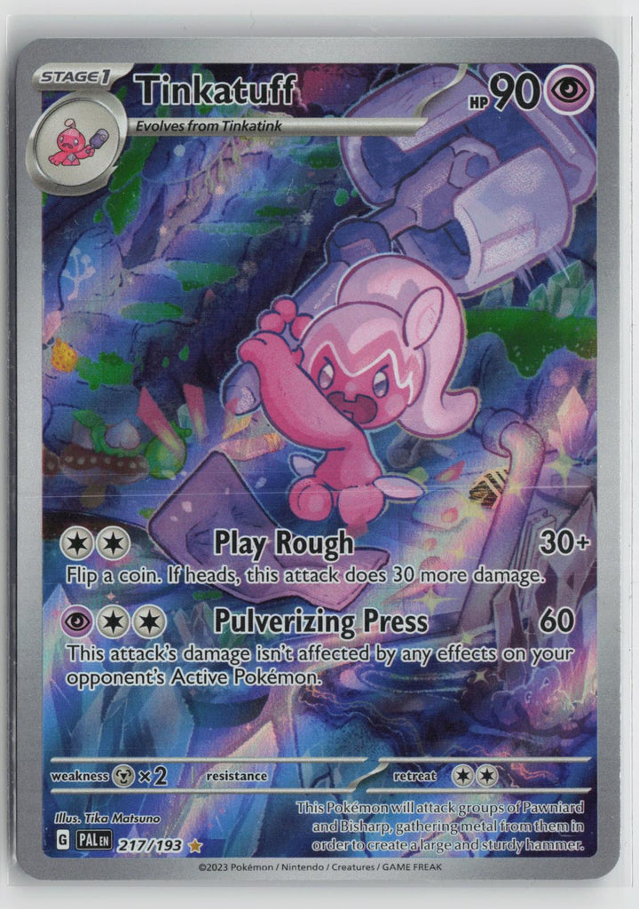 Tinkatuff 217/193 Illustration Rare Paldea Evolved Pokemon Holo NM0