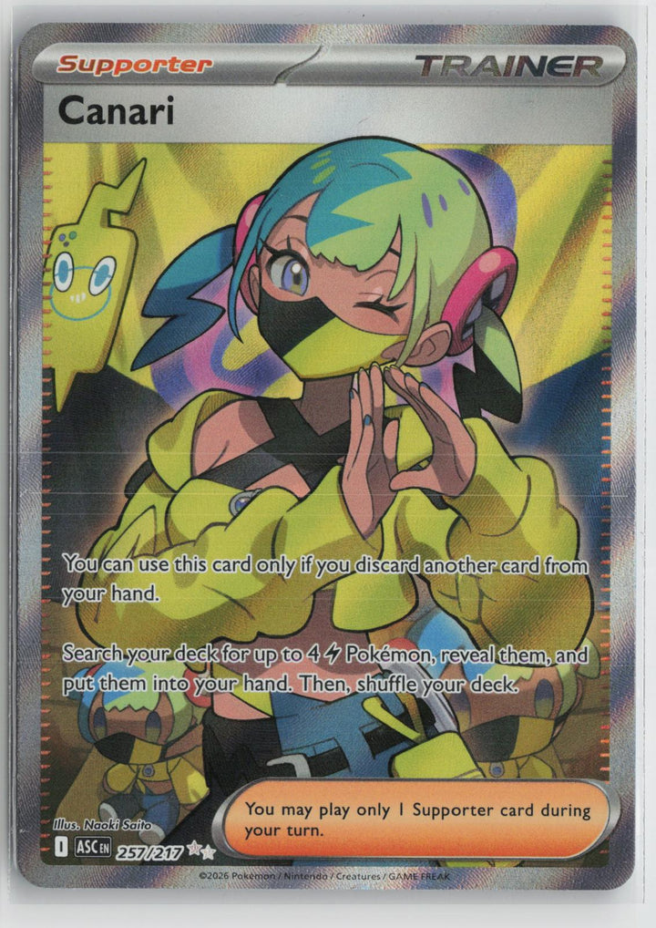 Canari 257/217 Ultra Rare Ascended Heroes Pokemon NM0