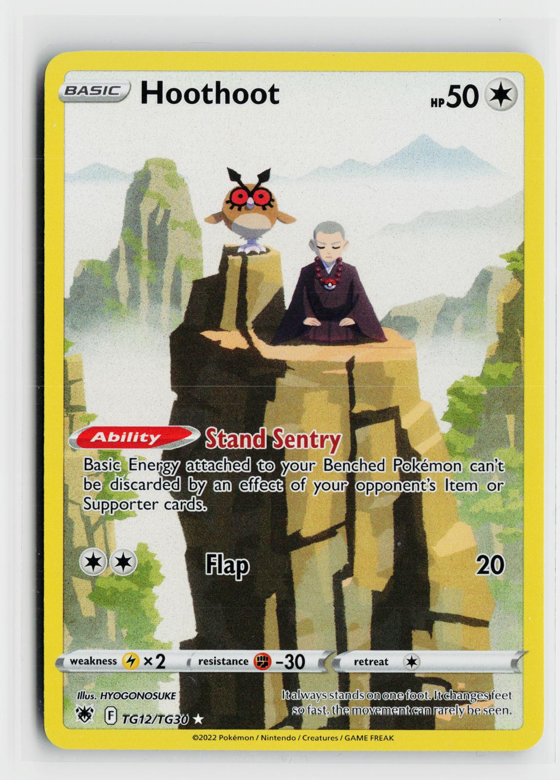 Hoothoot TG12/TG30 Astral Radiance Trainer Gallery NM Holo Pokemon