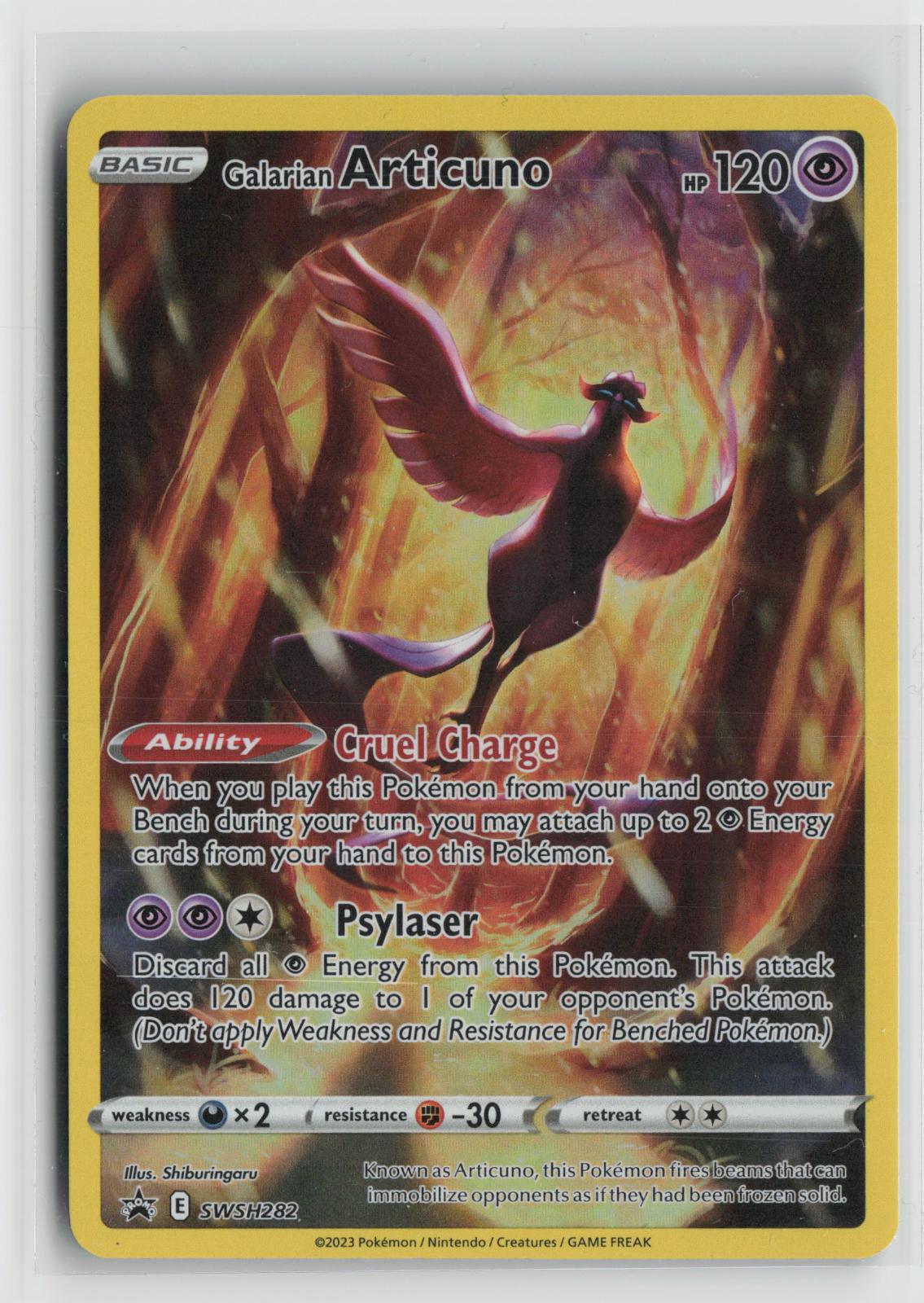 Galarian Articuno SWSH282 Holo Promo Sword & Shield Promo Pokemon NM