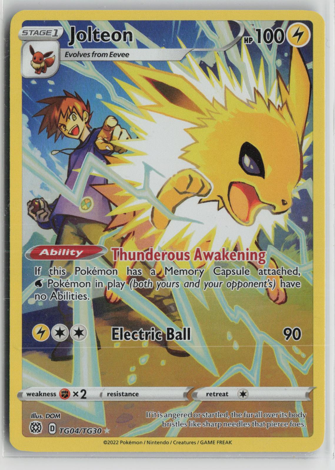 Jolteon TG04/TG30 Holo Brilliant Stars Trainer Gallery Pokemon NM