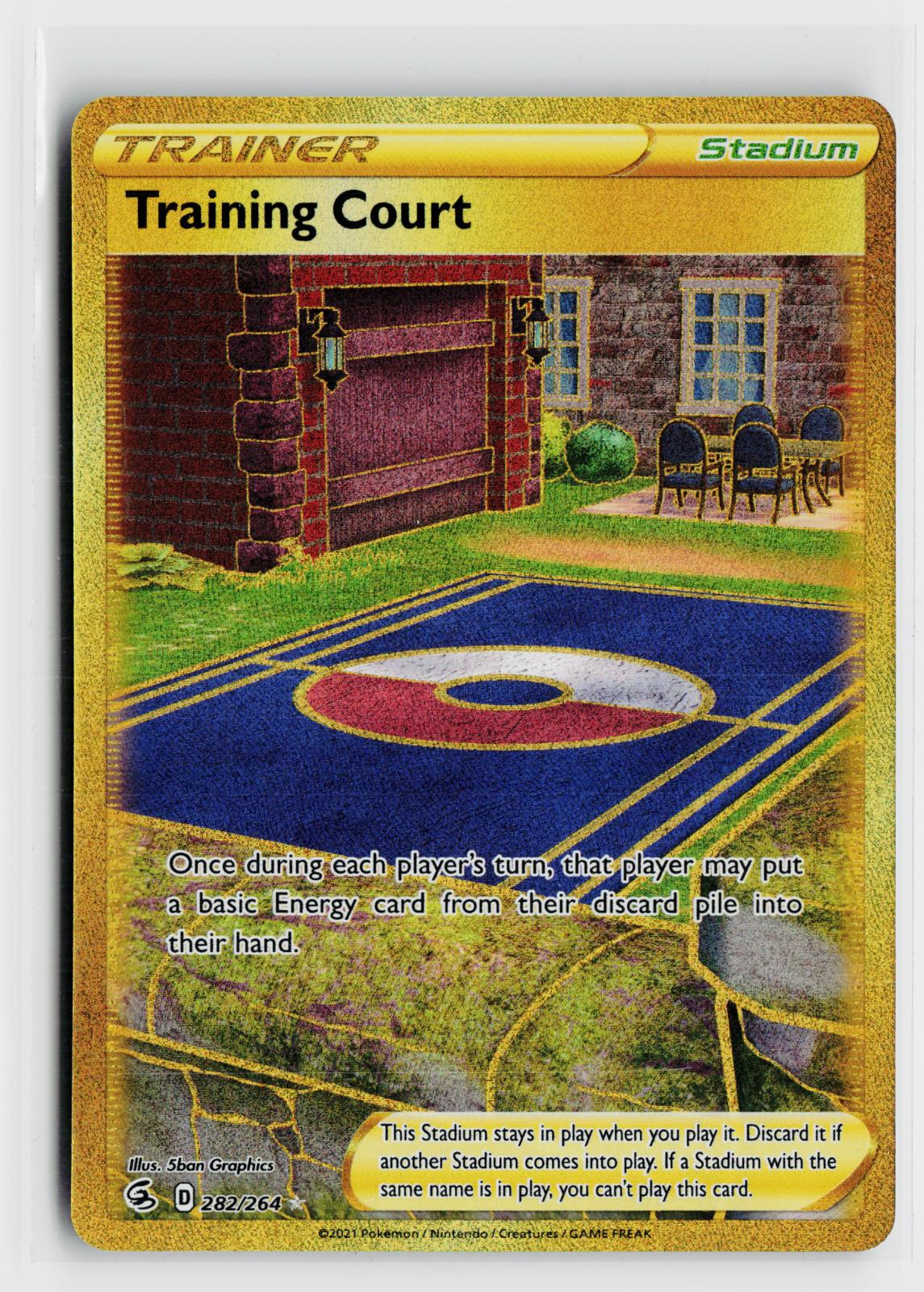 Training Court 282/264 Fusion Strike NM SEC Holo Pokemon