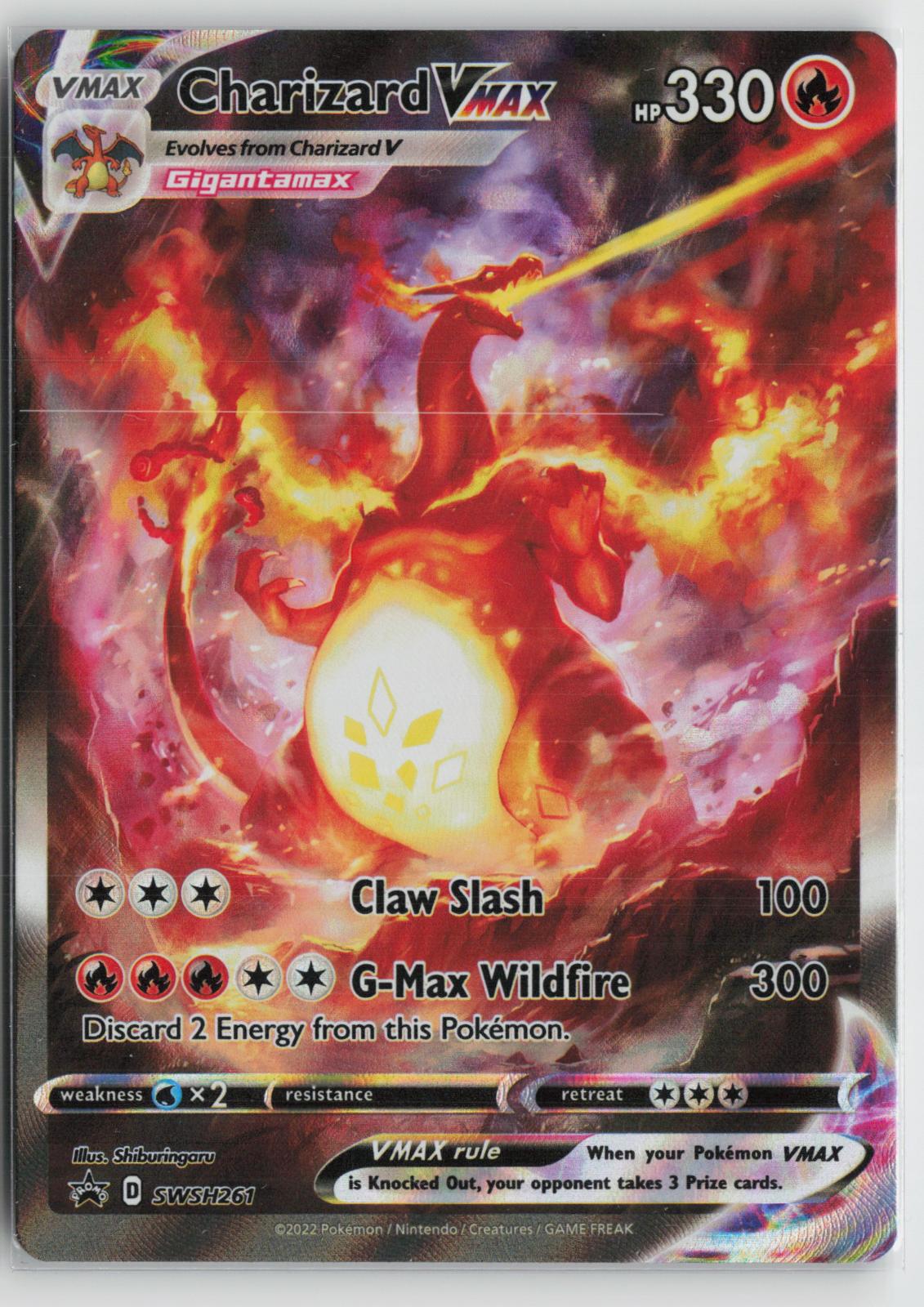 Charizard VMAX SWSH261 Holo Promo Sword & Shield Promo Pokemon NM