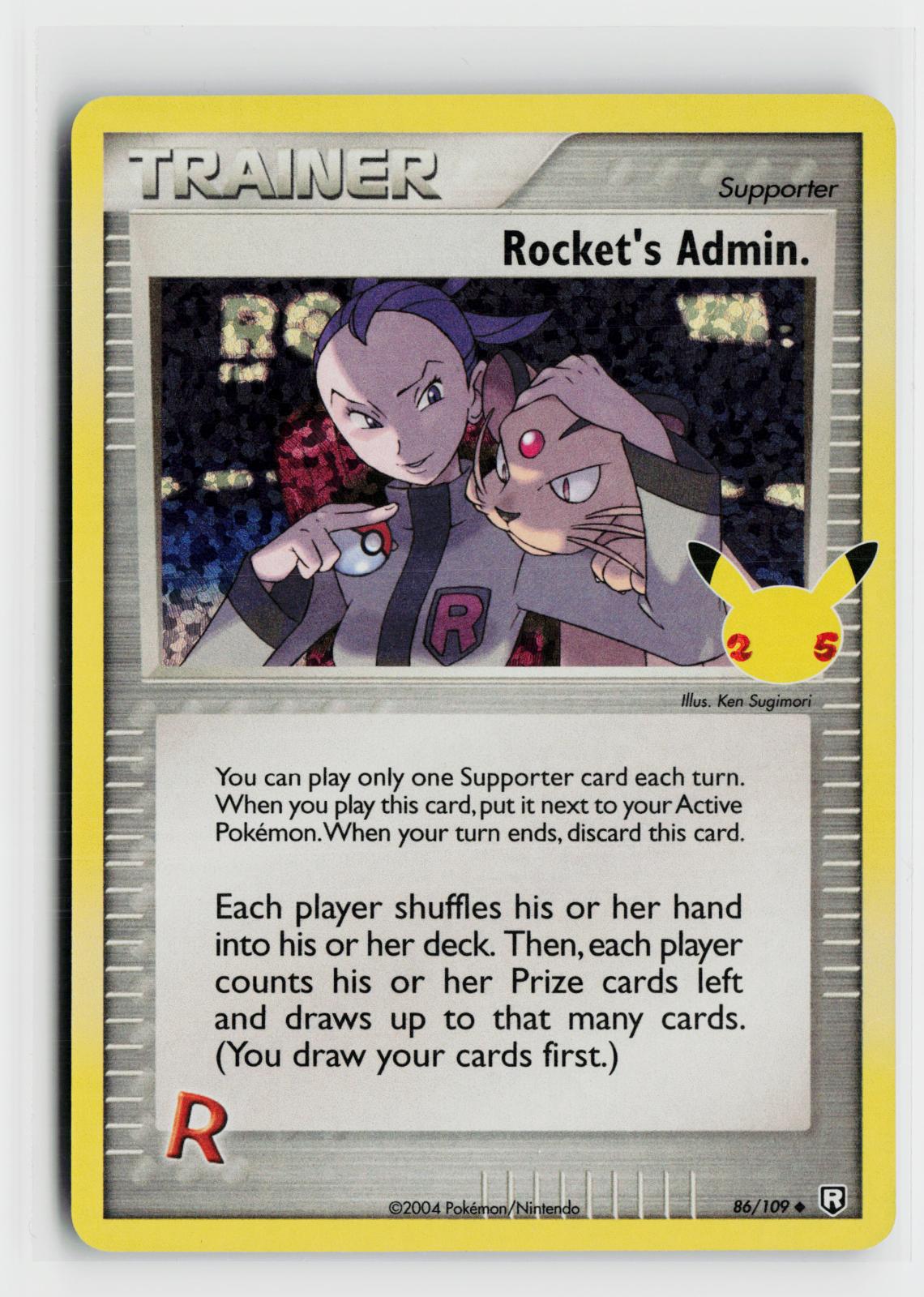 Rocket's Admin. 86/109 Team Rocket Returns NM UC Pokemon