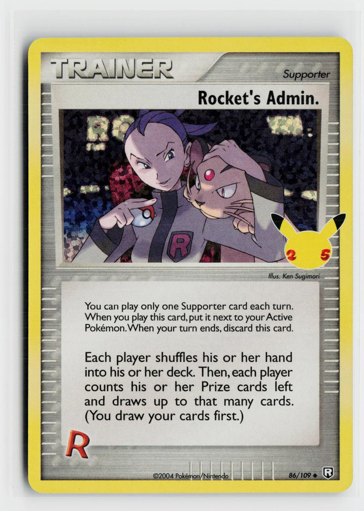 Rocket's Admin. 86/109 Team Rocket Returns NM UC Pokemon0