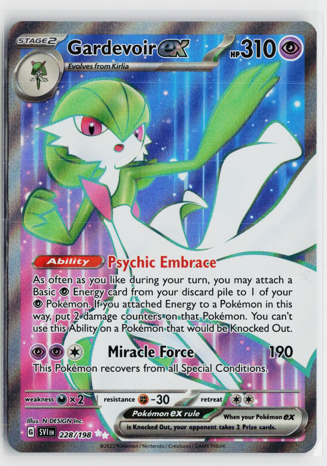 Gardevoir ex 228/198 Scarlet & Violet NM Ultra Rare Holo Pokemon