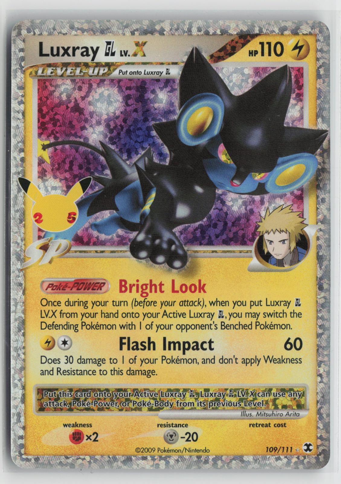 Luxray GL LV.X 109/111 Celebrations: Classic Collection Pokemon NM