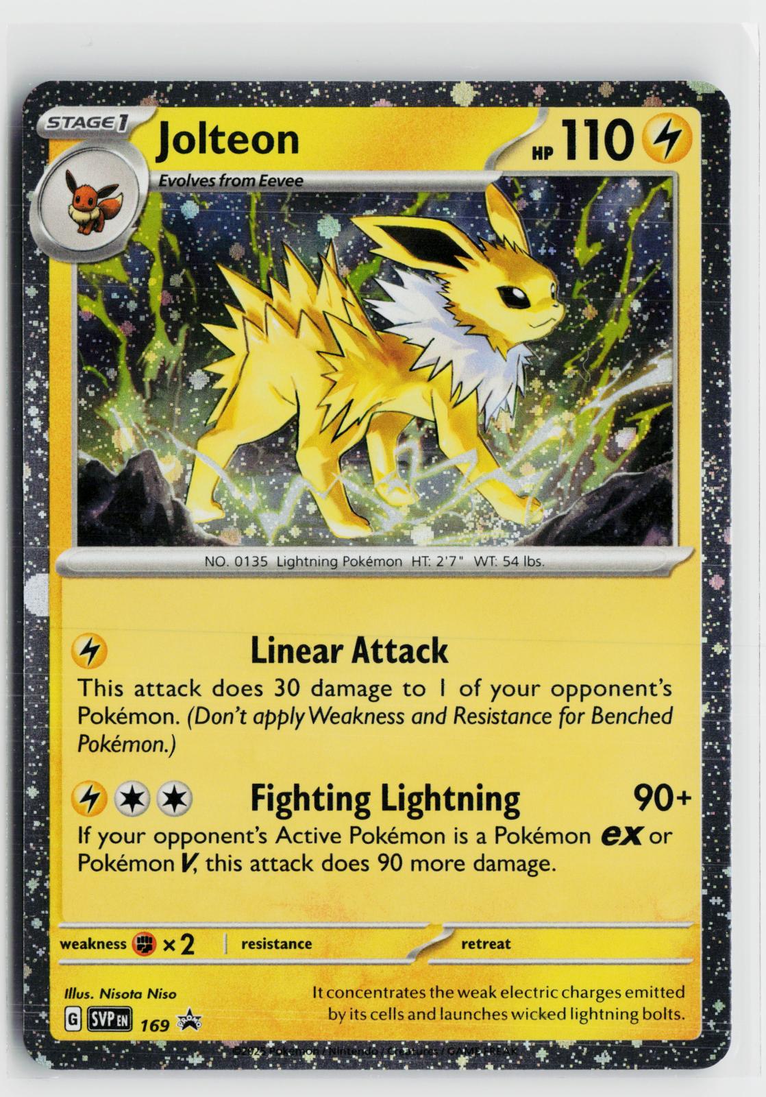 Jolteon (Cosmos Holo) 169 Scarlet & Violet Promo NM R Pokemon