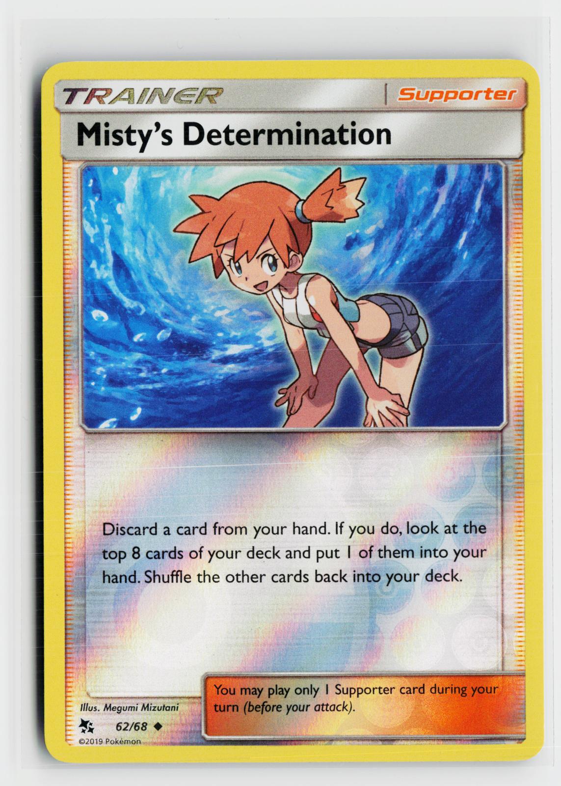 Misty's Determination 62/68 Hidden Fates NM UC Pokemon