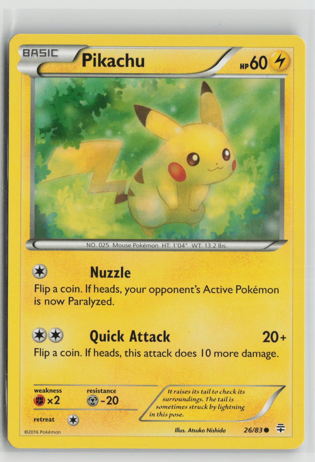 Pikachu 26/83 Common Generations Pokemon NM