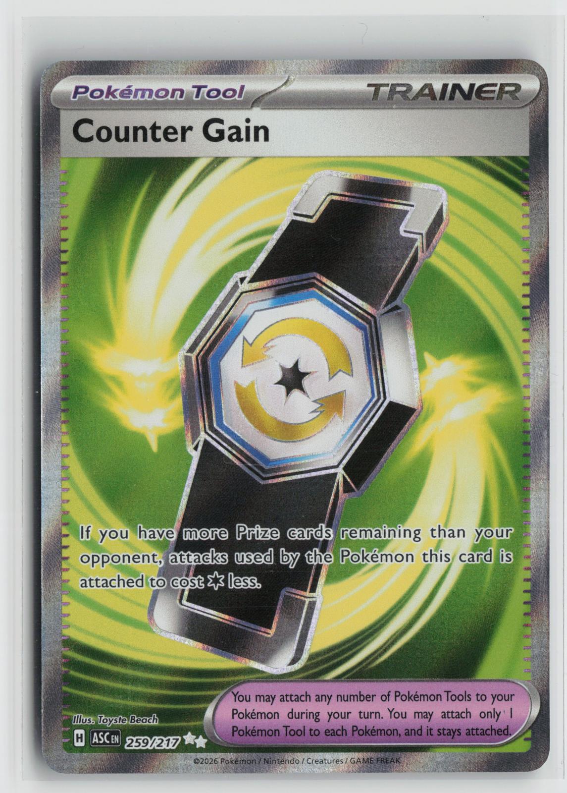 Counter Gain 259/217 Ultra Rare Ascended Heroes Pokemon Holo NM