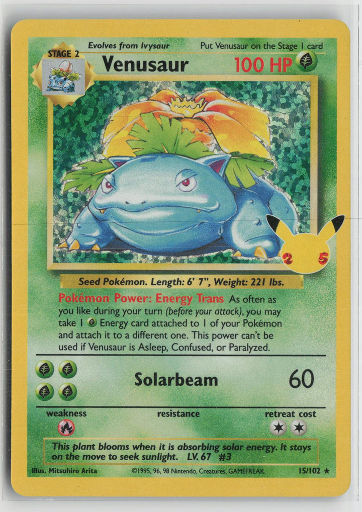Venusaur 15/102 Classic Collection Celebrations: Classic Collection Pokemon NM0