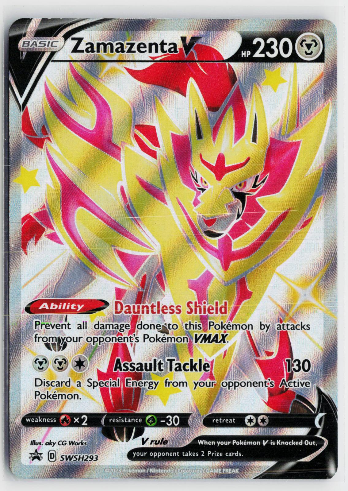 Zamazenta V (Shiny) SWSH293 Sword & Shield Promo NM Holo P Pokemon