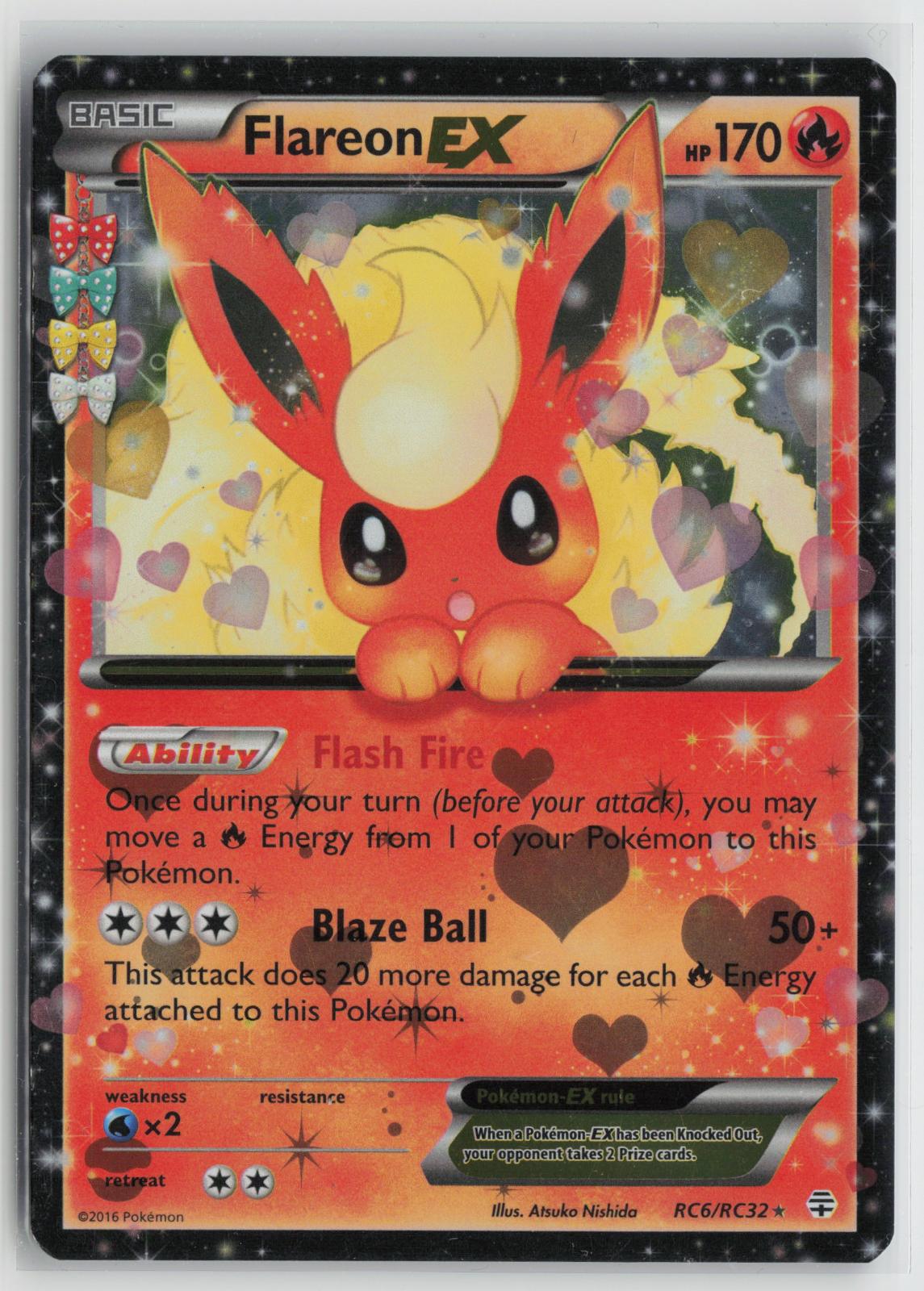 Flareon EX RC6/RC32 Generations NM Holo EX Rare Pokemon