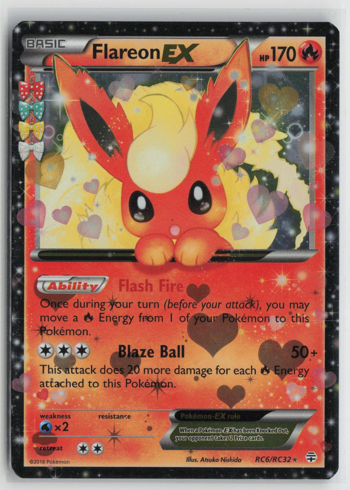 Flareon EX RC6/RC32 Generations NM Holo EX Rare Pokemon0