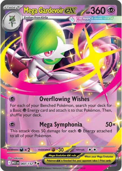 Mega Gardevoir ex 060/132 Mega Evolution NM RR Holo Pokemon