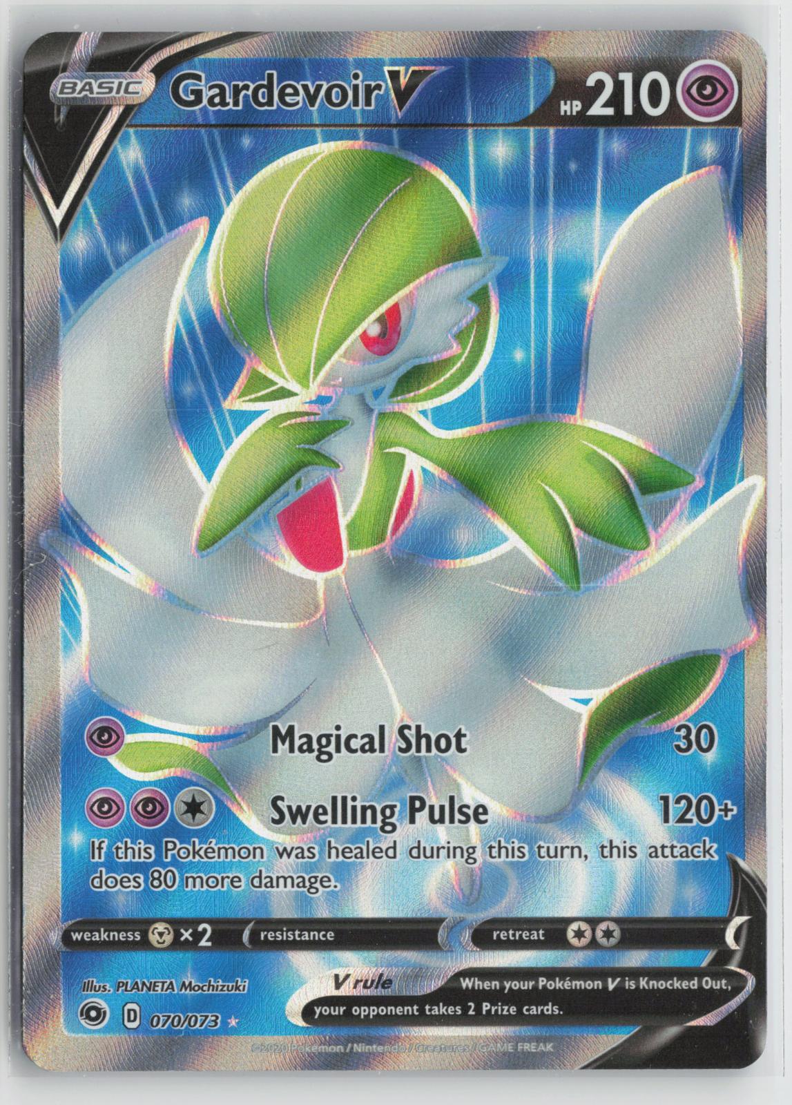 Gardevoir V 070/073 Champion's Path NM Ultra Rare Holo Pokemon