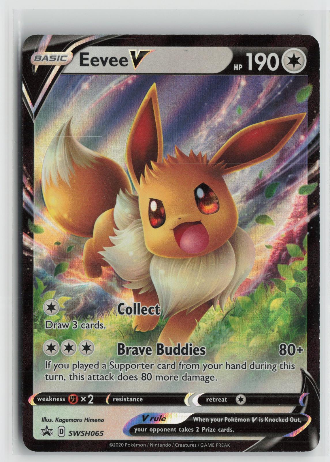 Eevee V SWSH065 Sword & Shield Promo NM Holo P Pokemon