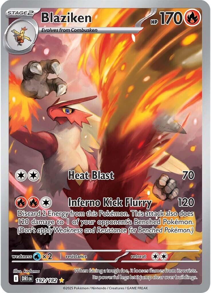 Blaziken 192/182 Destined Rivals NM IR Holo Pokemon