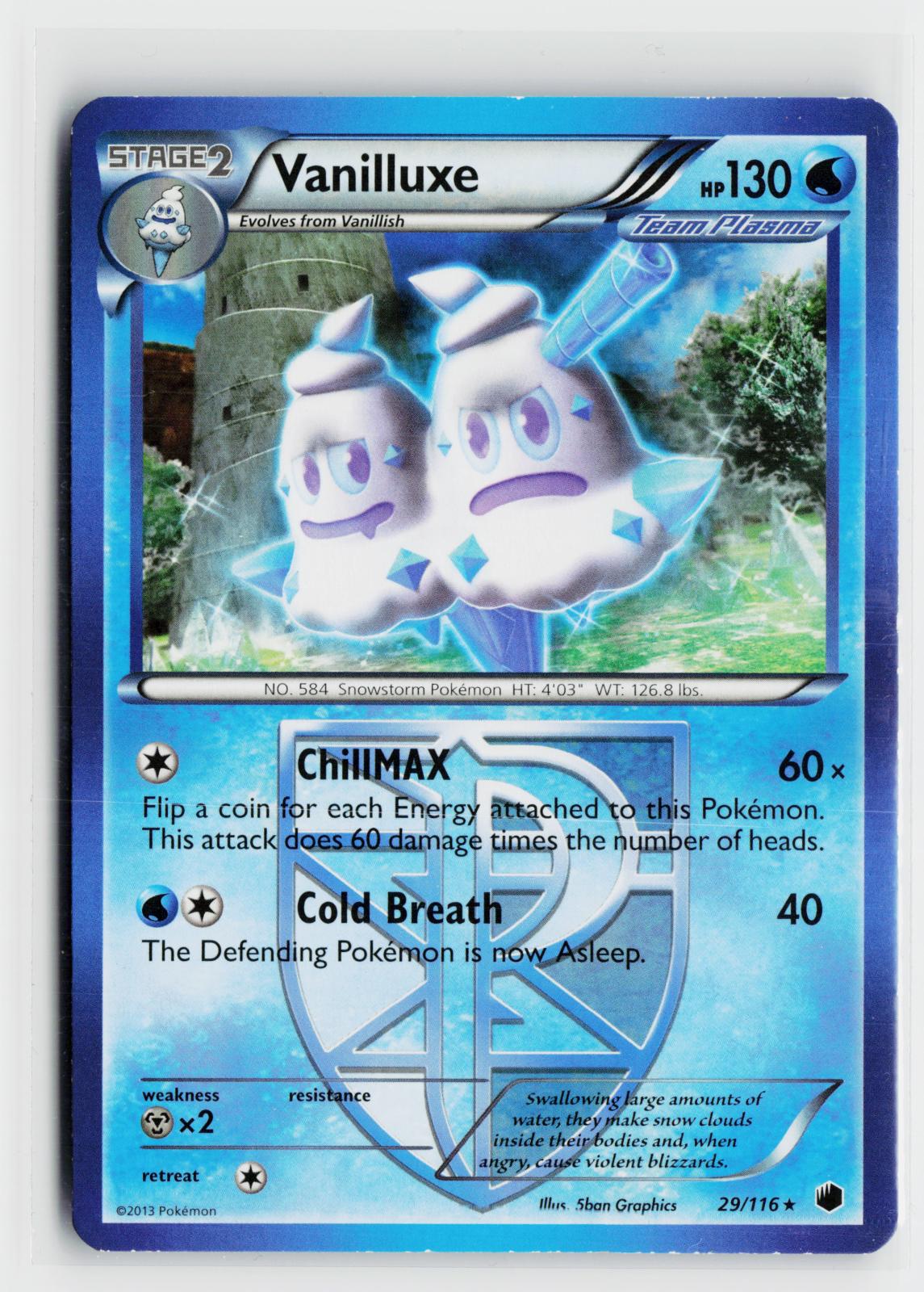 Vanilluxe 29/116 Plasma Freeze NM R Pokemon